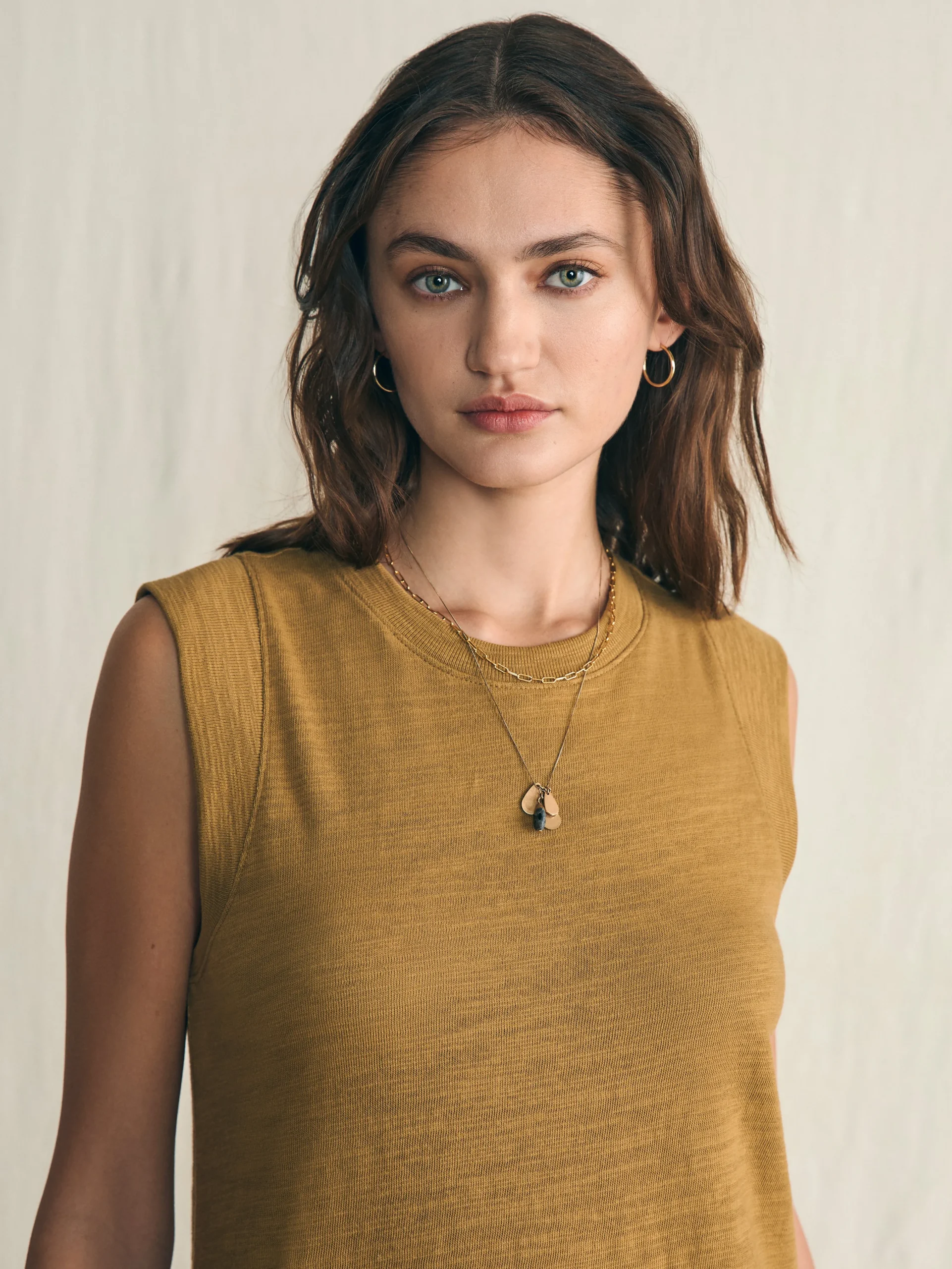 Sunwashed Slub Muscle Dress -*Faherty Brand Online