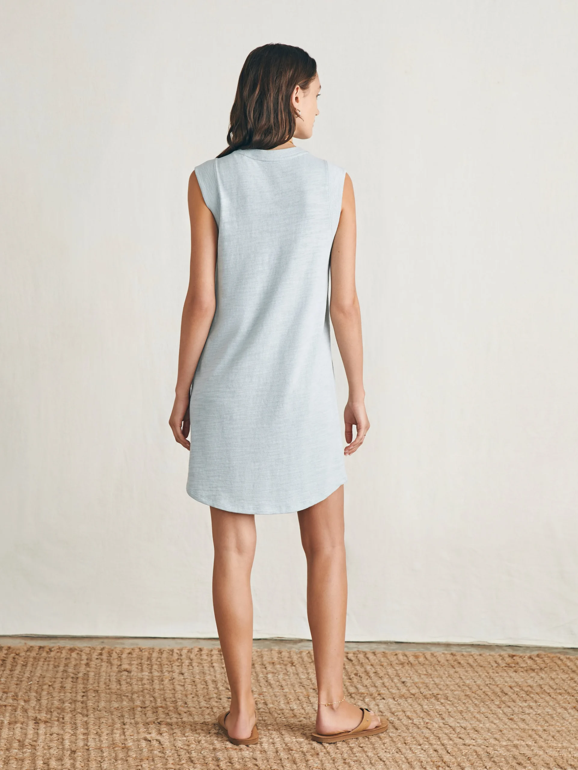 Sunwashed Slub Muscle Dress -*Faherty Brand New