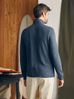 Sunwashed Slub Quarter Zip (Tall) -*Faherty Brand Clearance