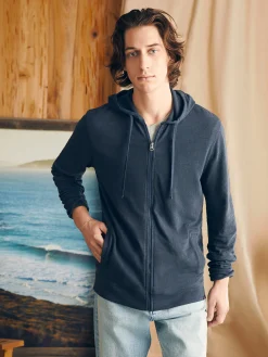 Sunwashed Slub Zip Hoodie -*Faherty Brand Sale