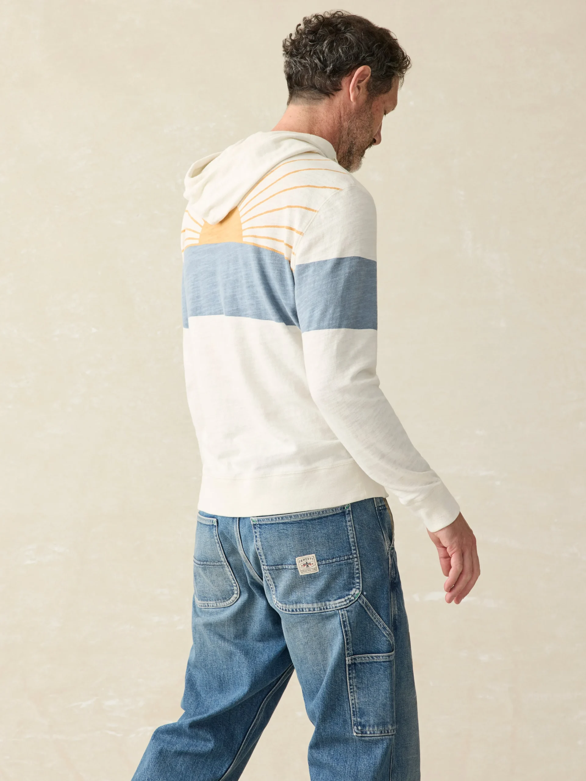 Sunwashed Sunray Hoodie -*Faherty Brand New