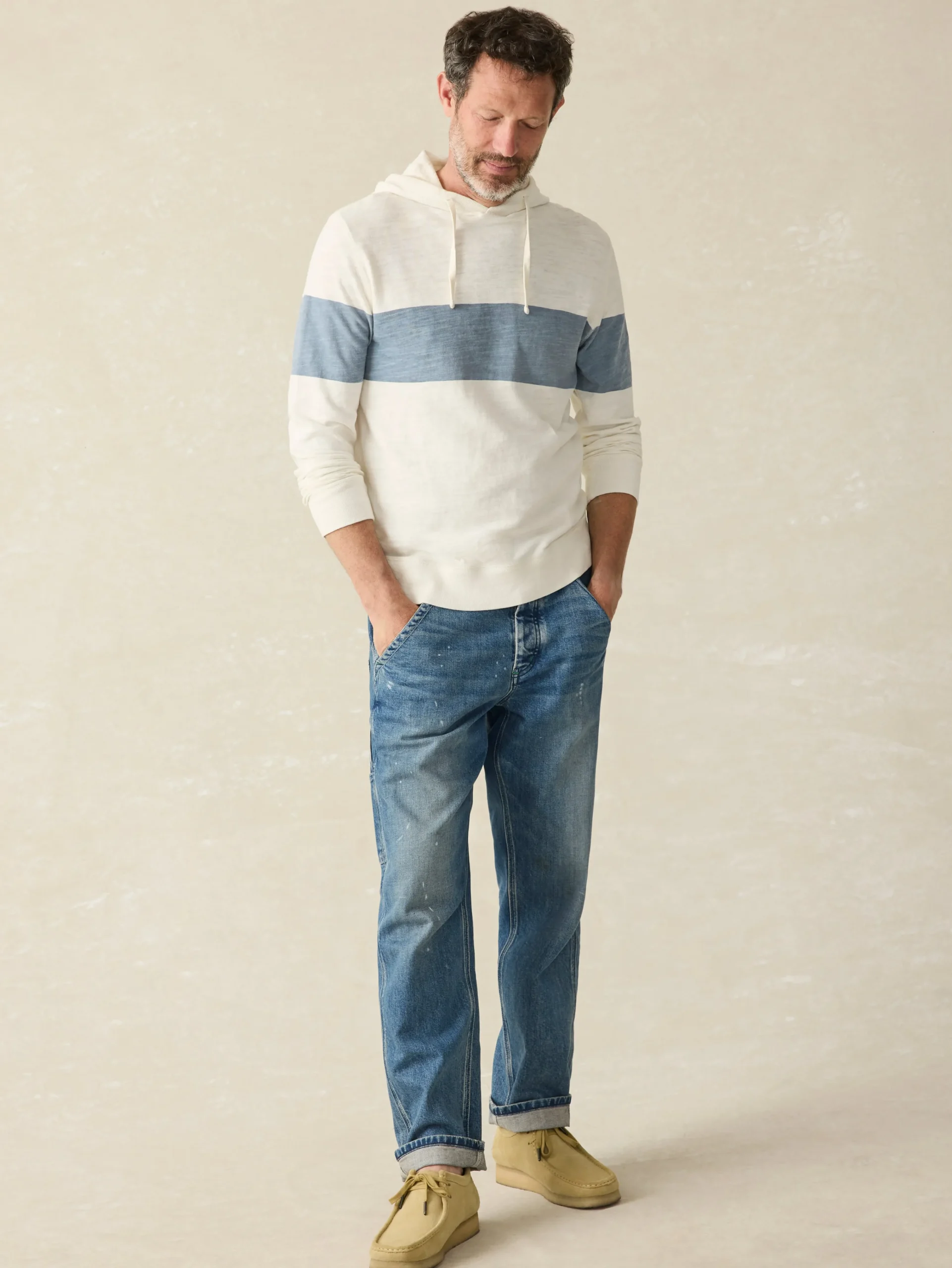 Sunwashed Sunray Hoodie -*Faherty Brand New