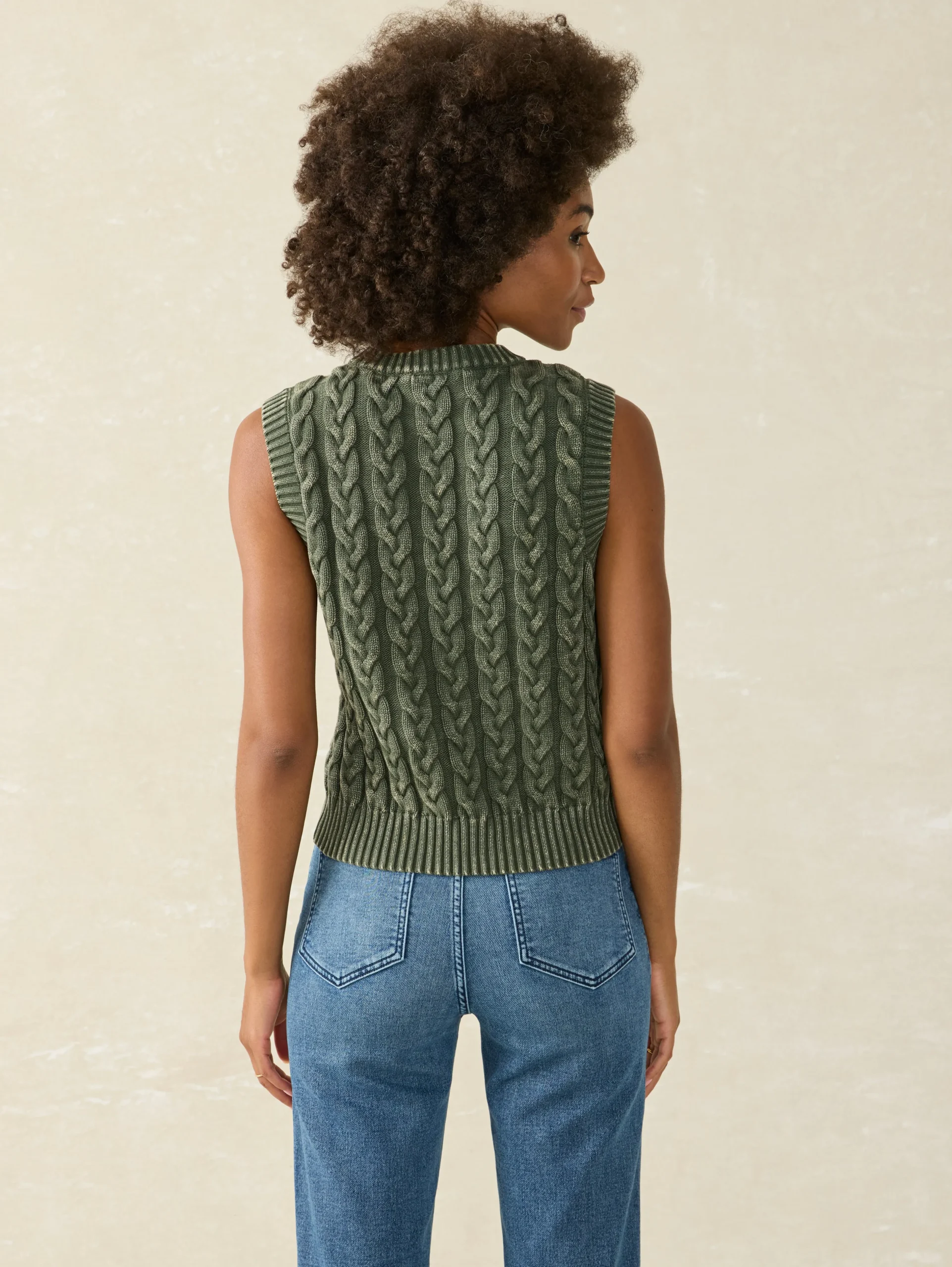 Sunwashed Sweater Vest -*Faherty Brand Clearance