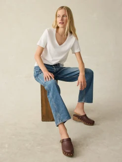 Sunwashed V-Neck Tee -*Faherty Brand Best