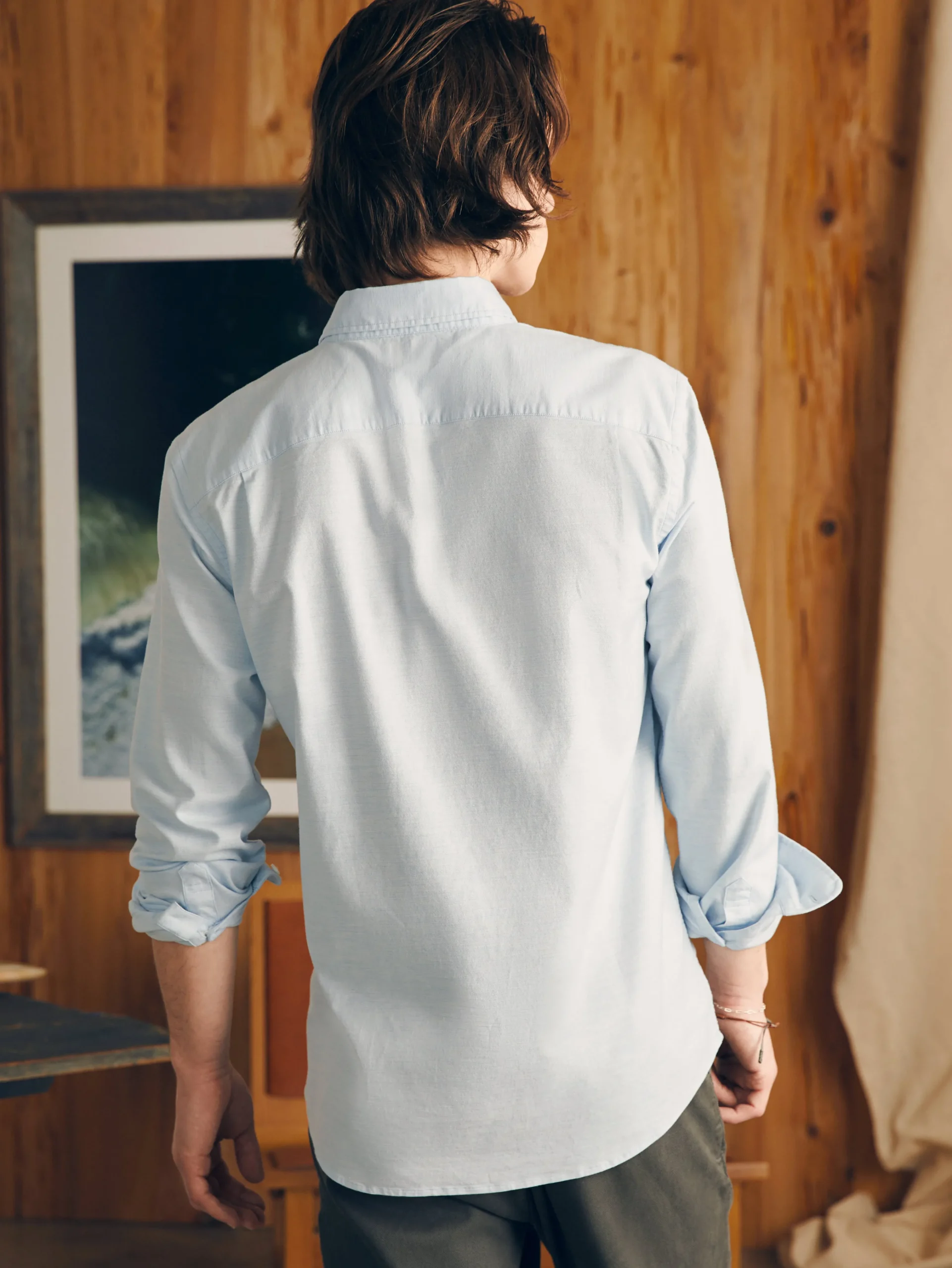 Supima Oxford Shirt (Tall) -*Faherty Brand New