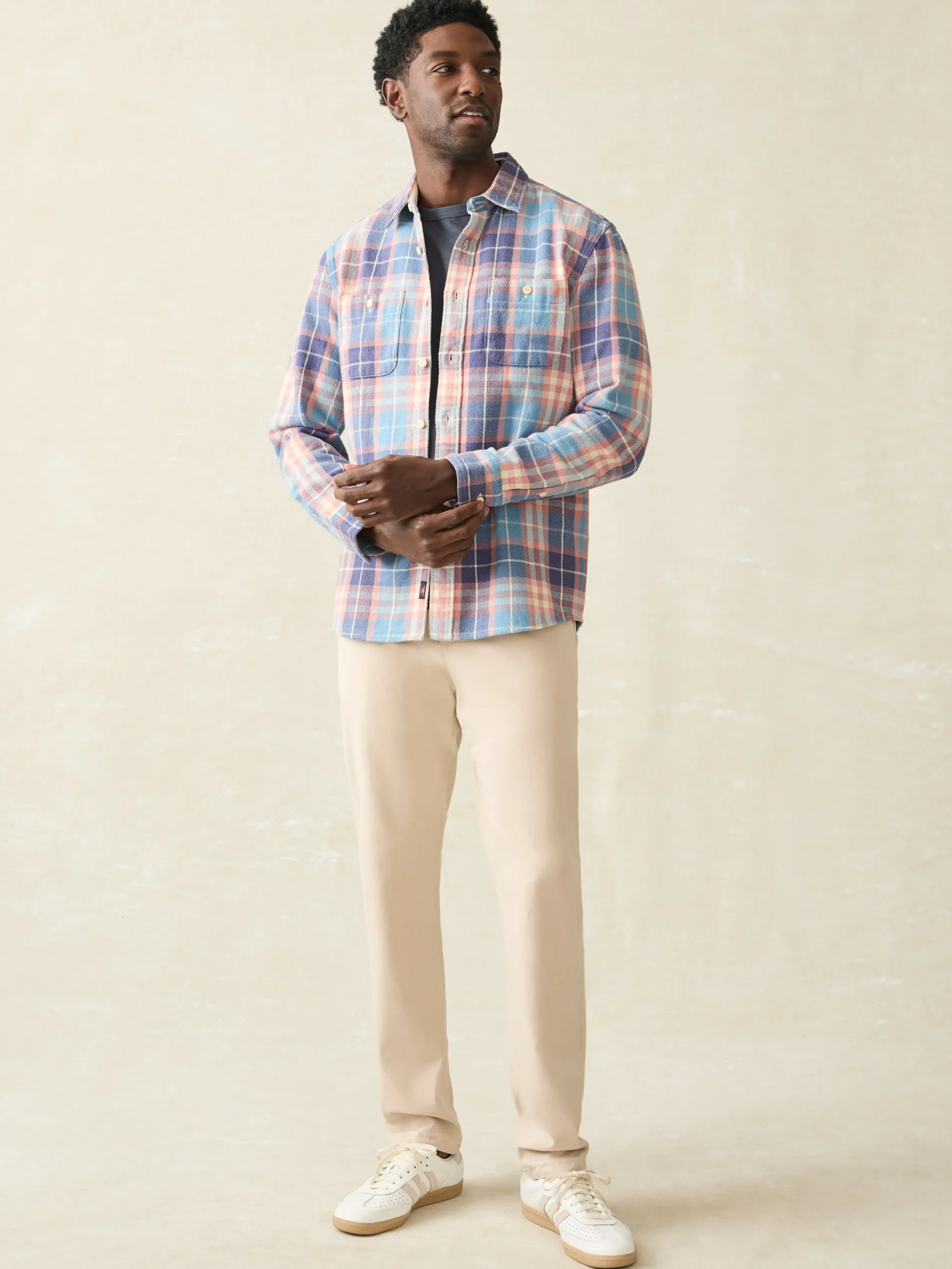 Surf Flannel -*Faherty Brand New