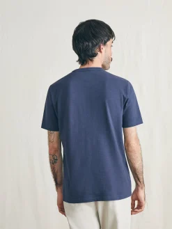 Surf Stripe Sunwashed Pocket Tee -*Faherty Brand