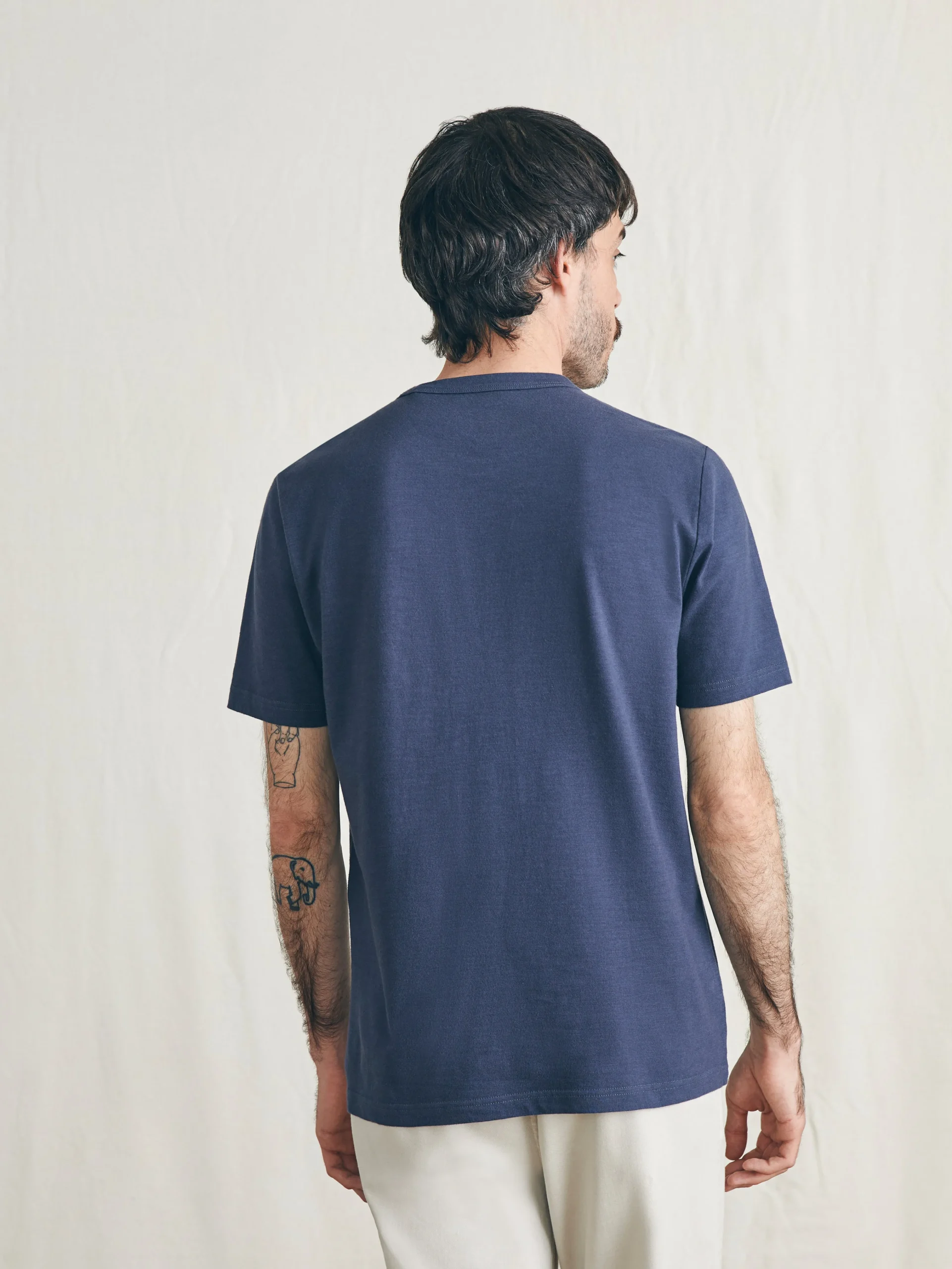 Surf Stripe Sunwashed Pocket Tee -*Faherty Brand