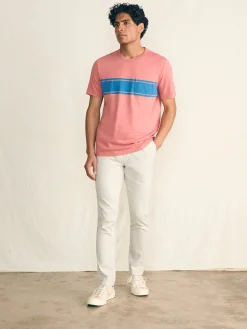 Surf Stripe Sunwashed Pocket Tee -*Faherty Brand Clearance