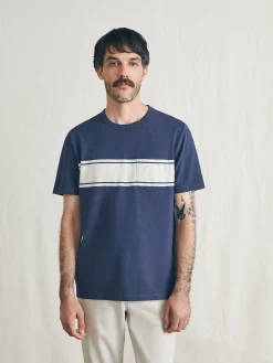 Surf Stripe Sunwashed Tee (Tall) -*Faherty Brand Online
