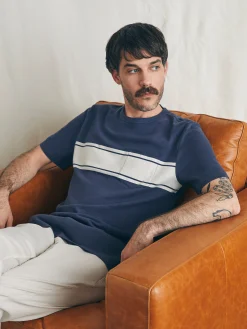 Surf Stripe Sunwashed Tee (Tall) -*Faherty Brand Online
