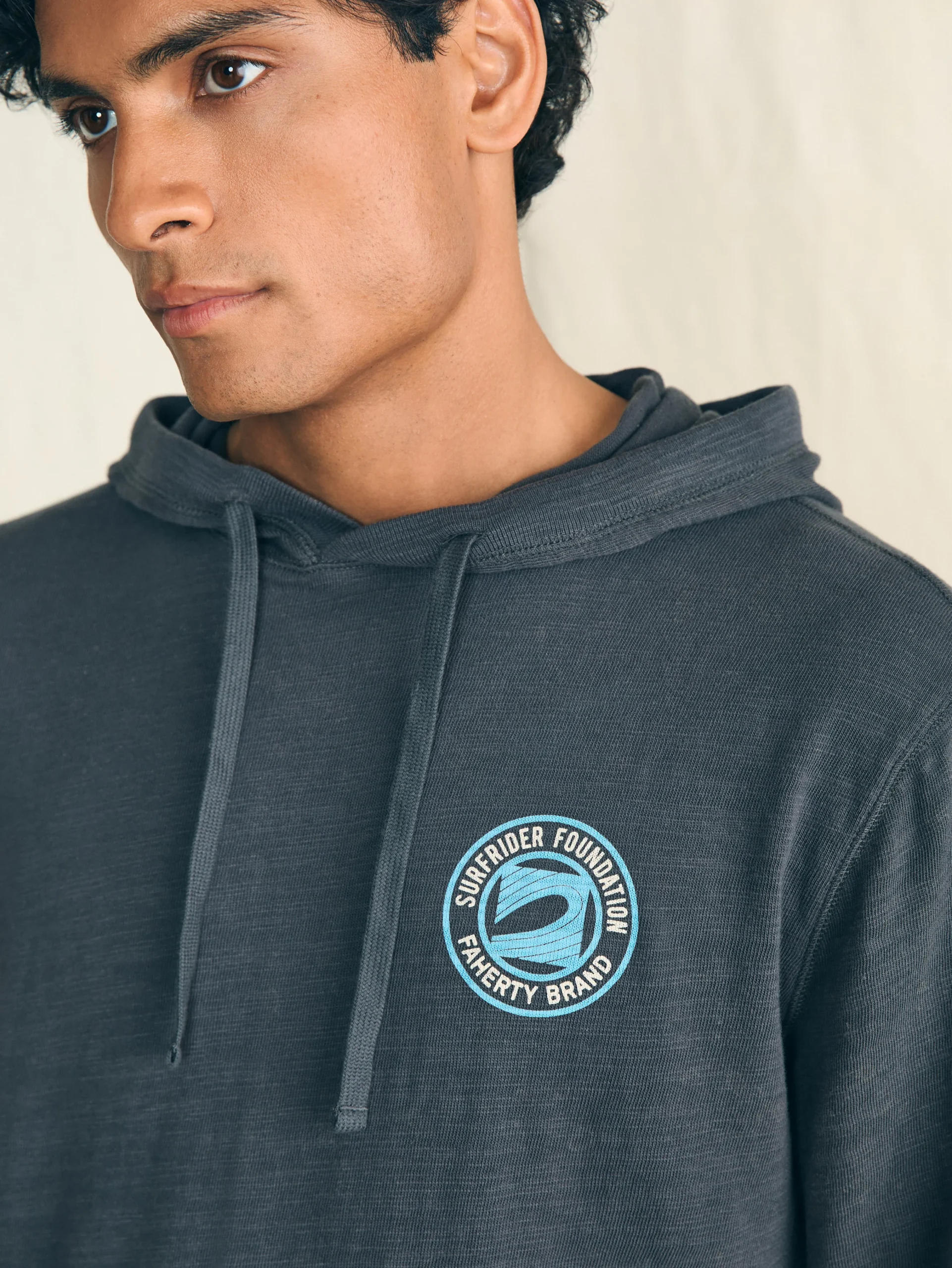 Surfrider Sunwashed Slub Hoodie -*Faherty Brand Outlet