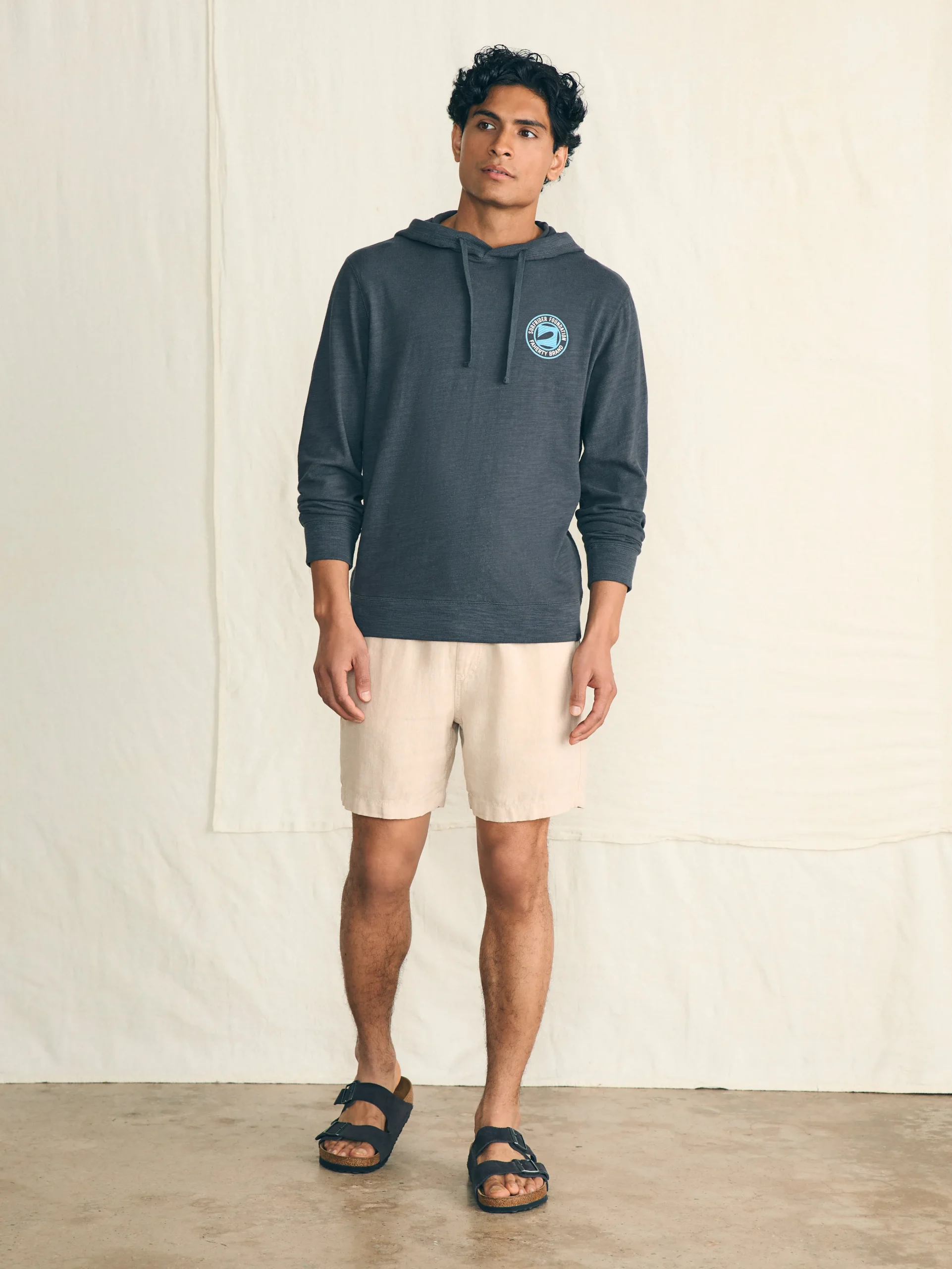 Surfrider Sunwashed Slub Hoodie -*Faherty Brand Outlet