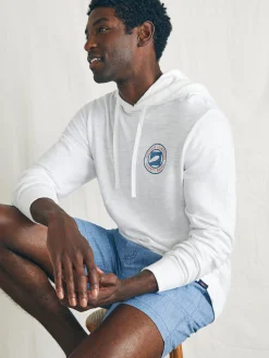 Surfrider Sunwashed Slub Hoodie -*Faherty Brand New
