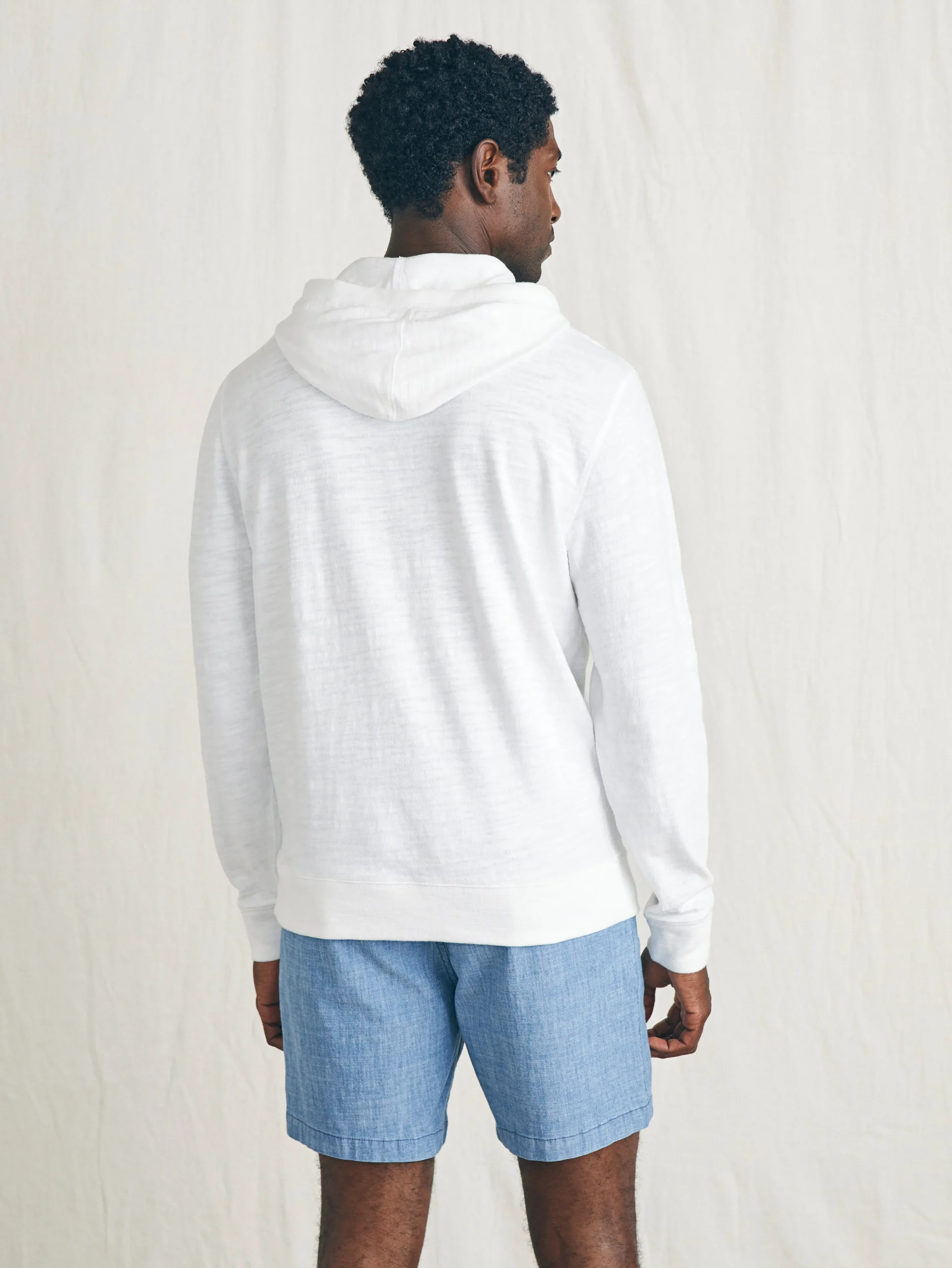 Surfrider Sunwashed Slub Hoodie -*Faherty Brand New