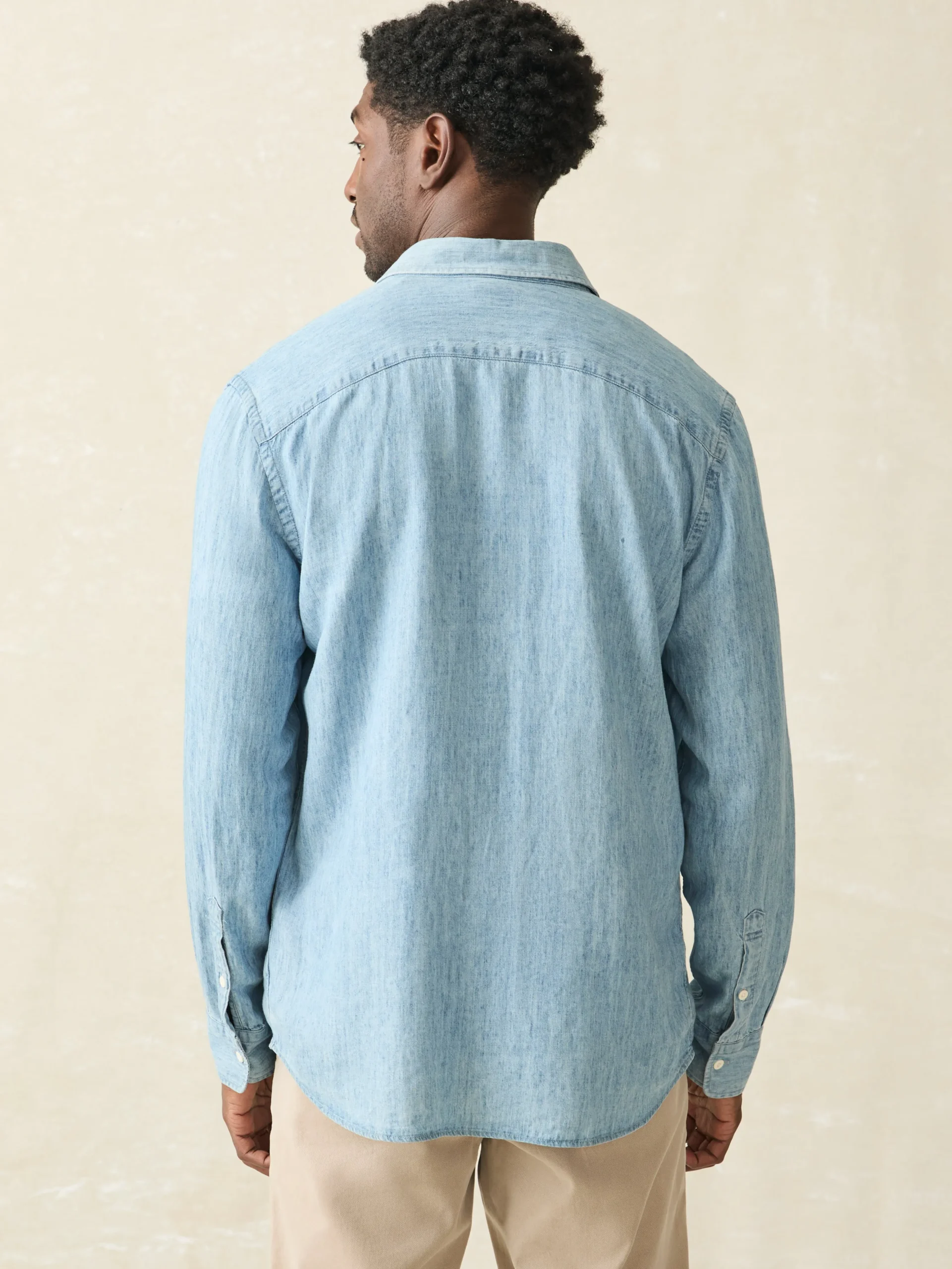 Tried & True Chambray Shirt -*Faherty Brand Discount