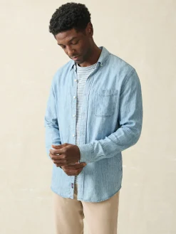 Tried & True Chambray Shirt (Tall) -*Faherty Brand Best