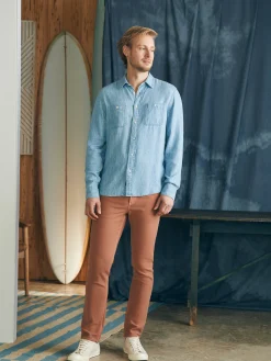 Tried & True Chambray Workshirt -*Faherty Brand Hot