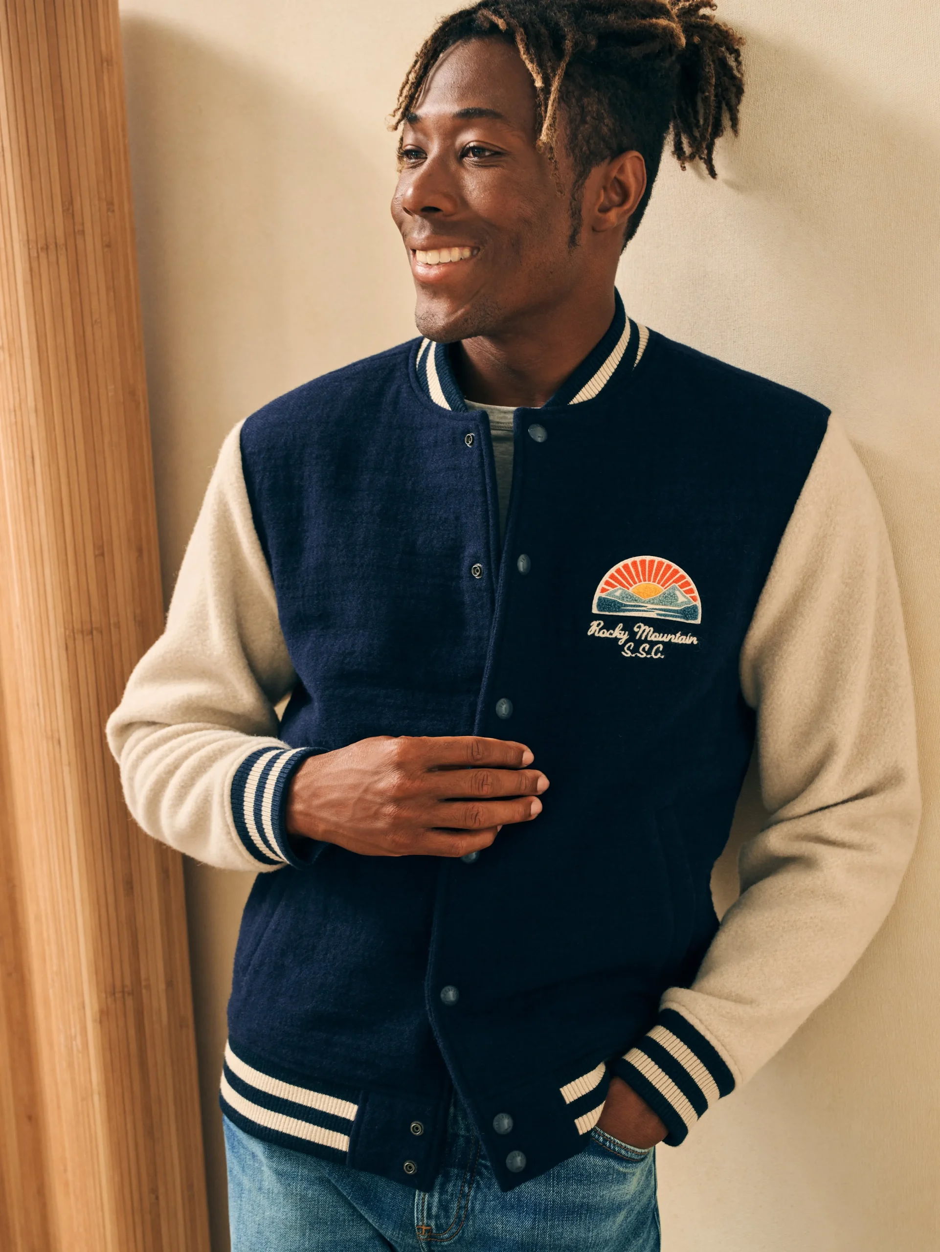 Varsity Jacket -*Faherty Brand Clearance