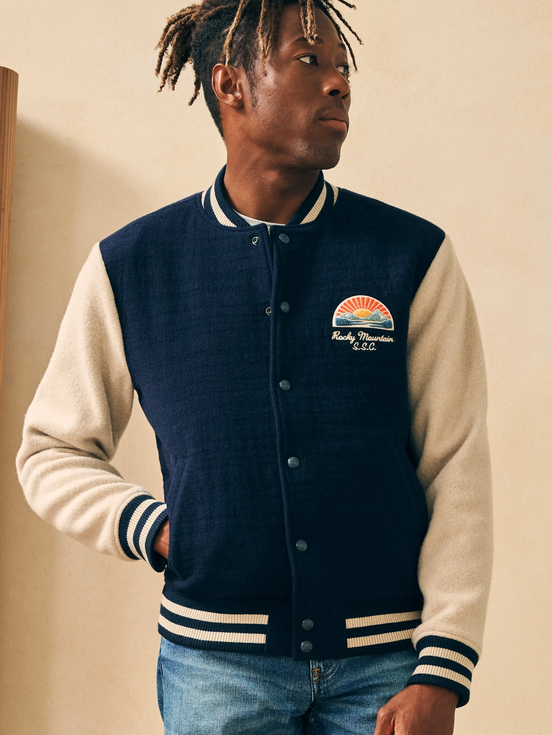Varsity Jacket -*Faherty Brand Clearance