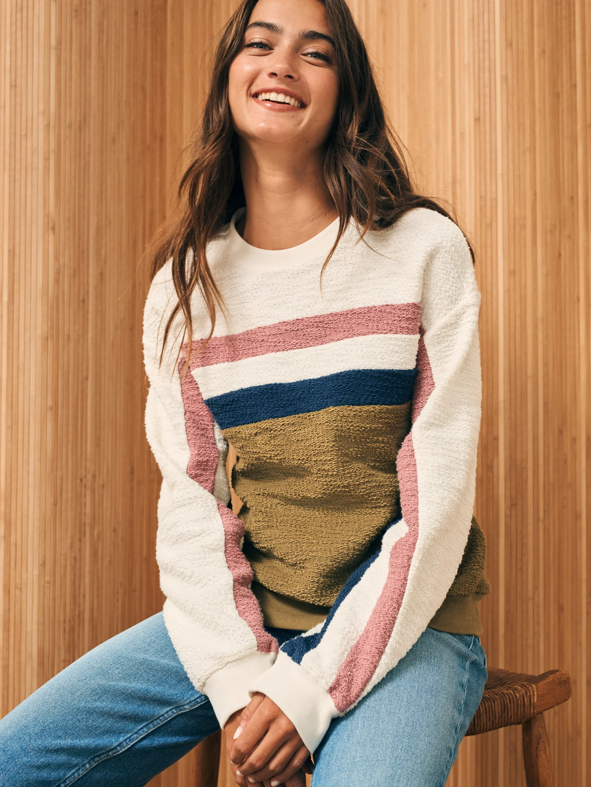 Vista Stripe Pullover -*Faherty Brand Discount