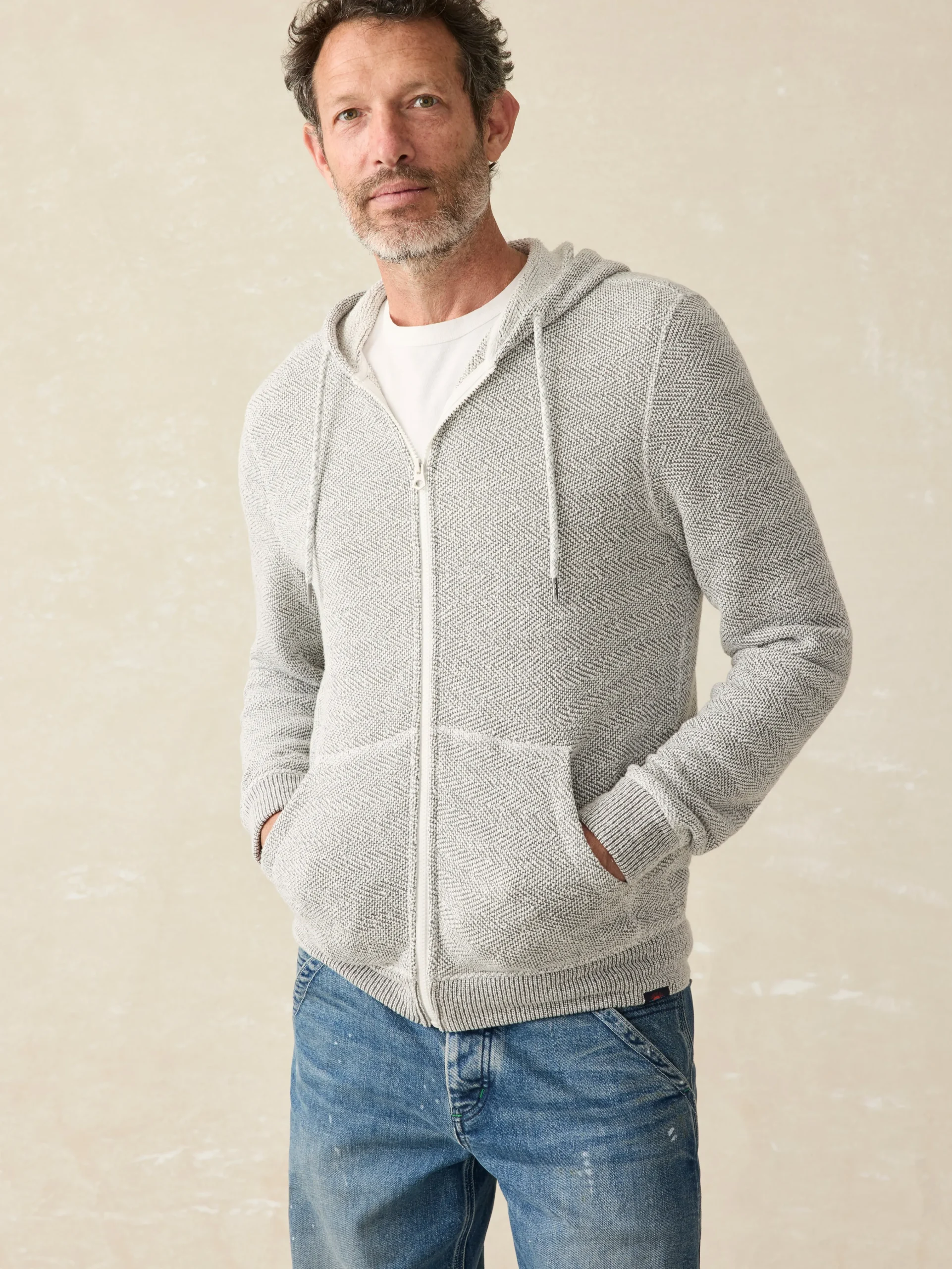 Whitewater Full Zip Hoodie (Tall) -*Faherty Brand Discount